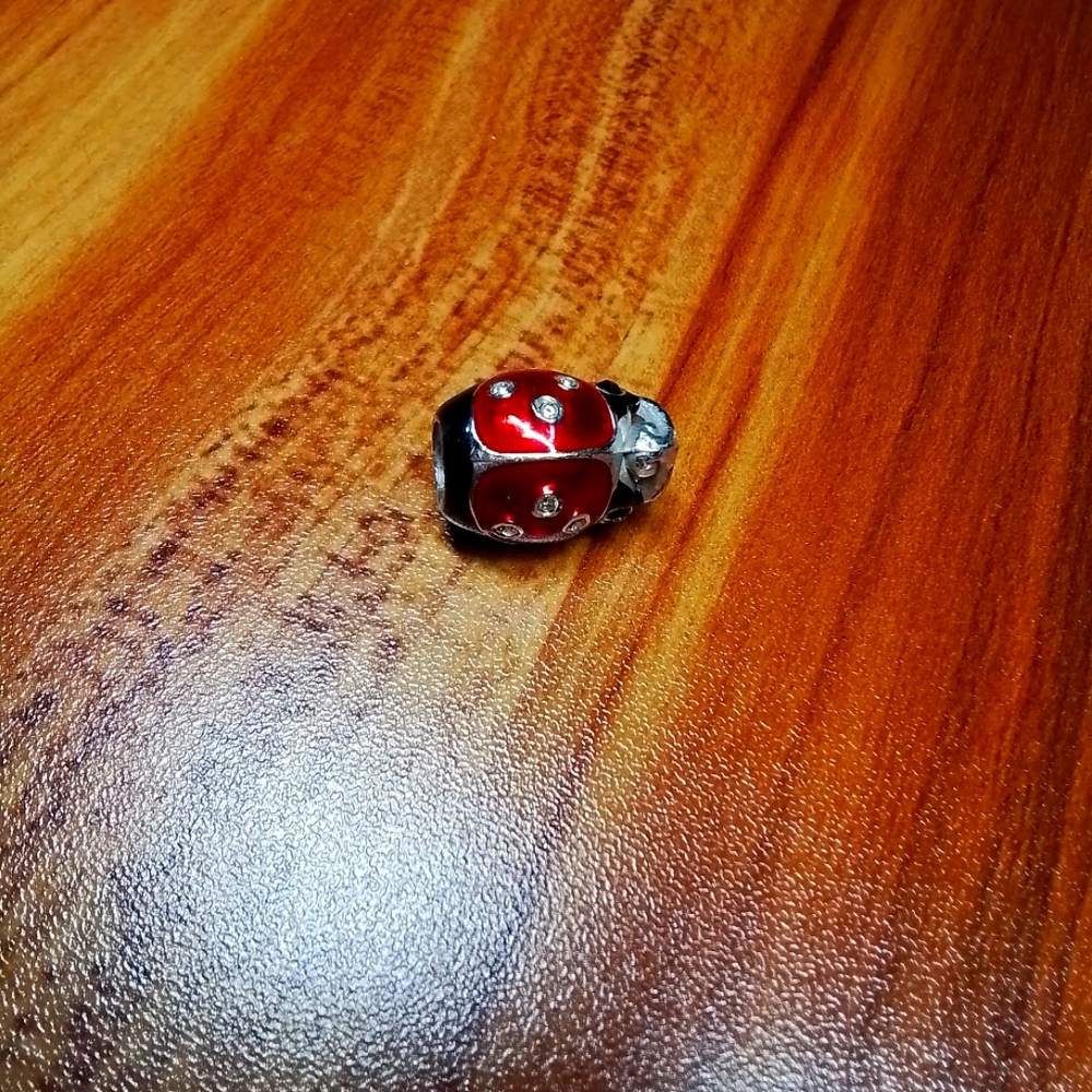Brighton Large Ladybug Enamel Bead. Listing for one bead only.